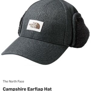 The North Face Campshire Dark Gray Earflap Hat One Size
